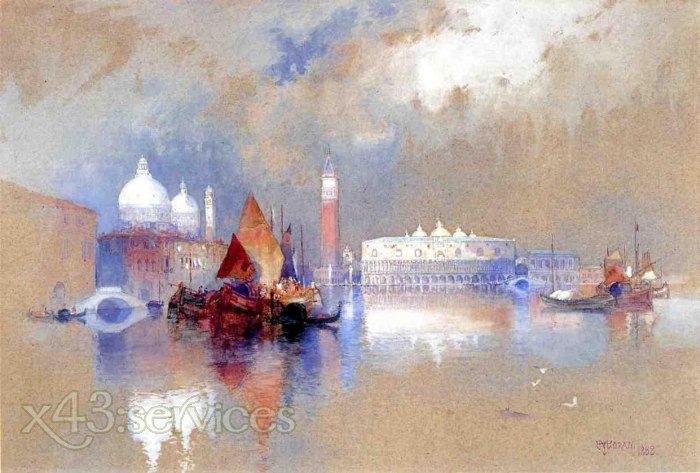 Thomas Moran - Ansicht von Venedig - View of Venice 1 - zum Schließen ins Bild klicken